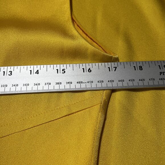 Jason Wu Dress Womens 6 Yellow Lemon Sleeveless‎ Maxi Fit Flare Formal Elegant - Picture 9 of 16